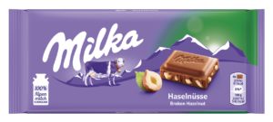 Milka Čokoláda mléčná s oříšky 100g